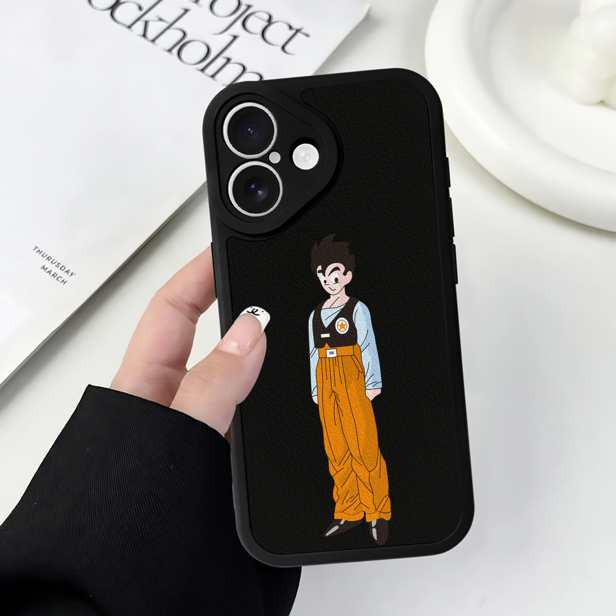（画像用） ドラゴンボール DRAGON BALL 【iPhone 16シリーズ対応】シリコンスマホケース（レザー調） 材質：シリコン